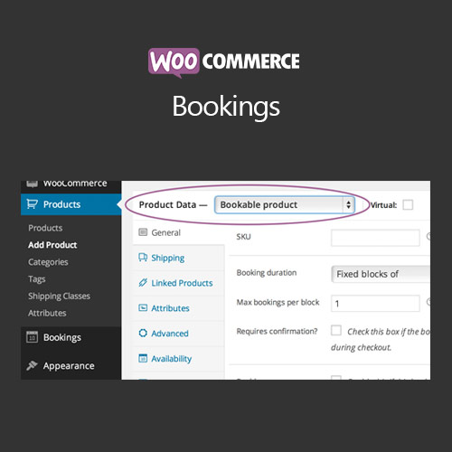 WooCommerce Bookings version: 2.1.8