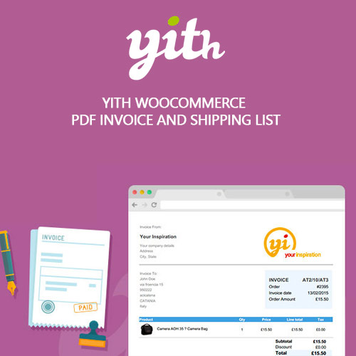 YITH WooCommerce PDF Invoice and Shipping List Premium version: 4.16.0